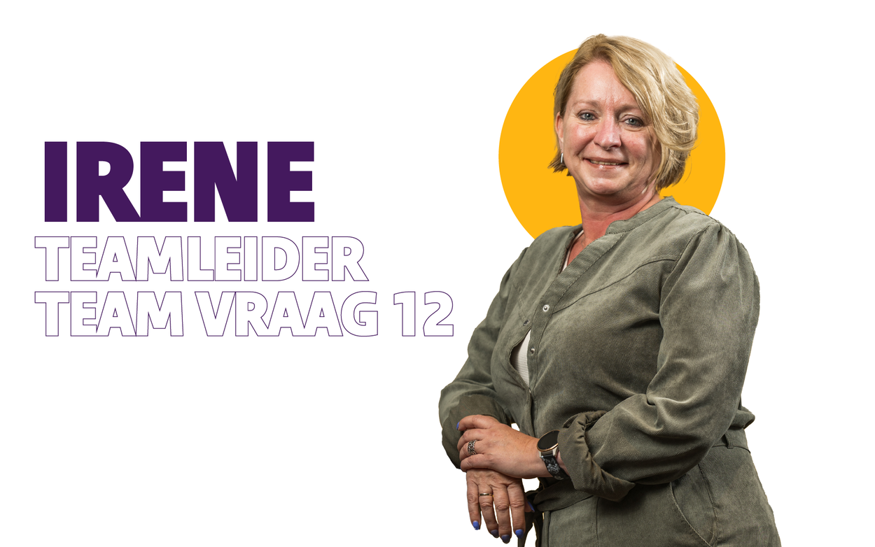 Foto van Irene, teamleider team Vraag 12