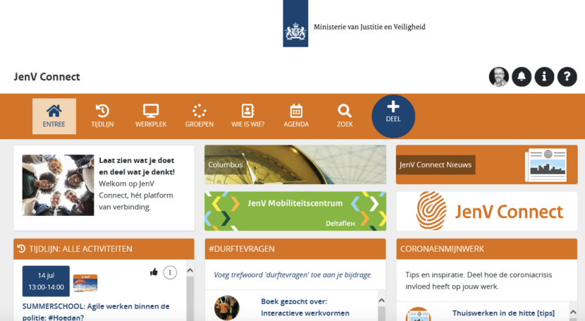 JenV Connect home page