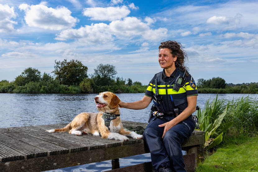 Anouk Duijnker met haar hond