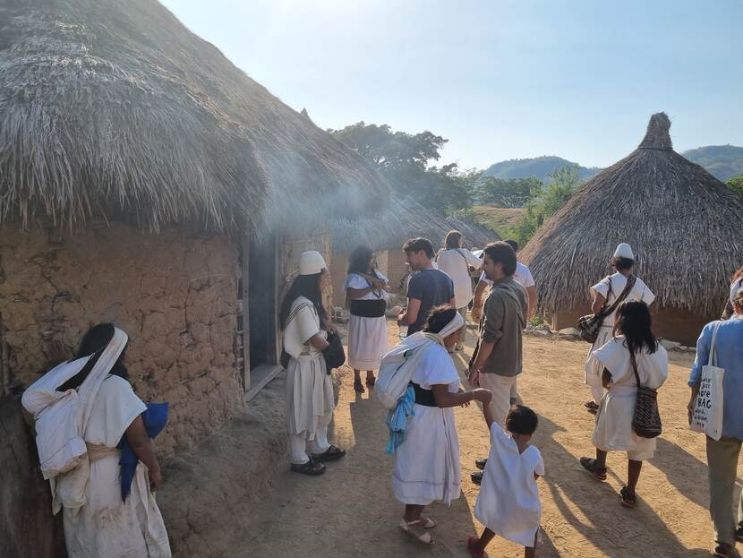 Homes of local community in Santa Marta