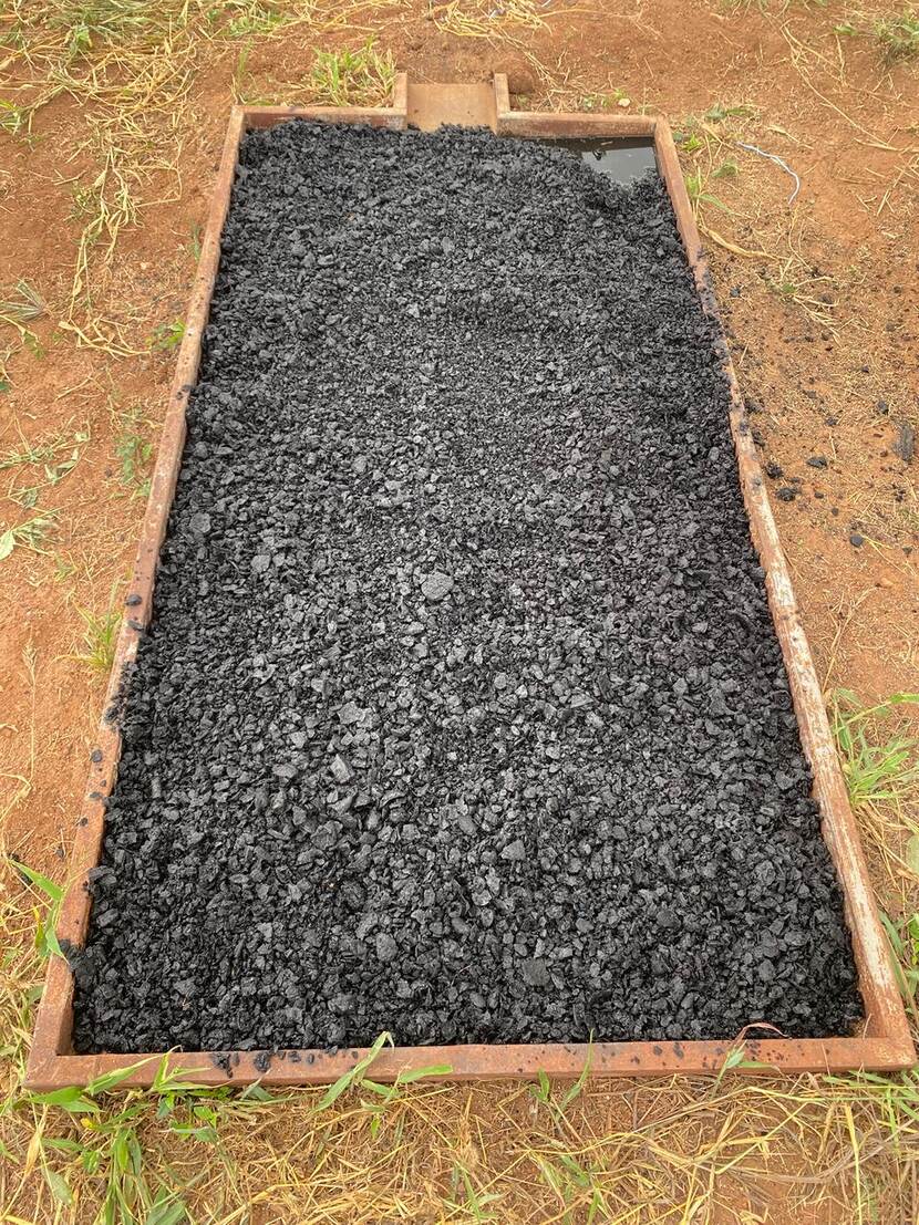 Biochar made from cocoa husks