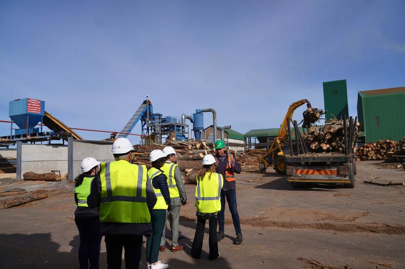 Coega Biomass Centre giving a tour to the DDE team, including Director Marcel Germann, during their visit to South Africa.