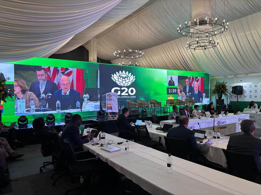 Professor Hans van Meijl, presenting at the G20 Agriculture Chief Scientists Meeting in South Africa