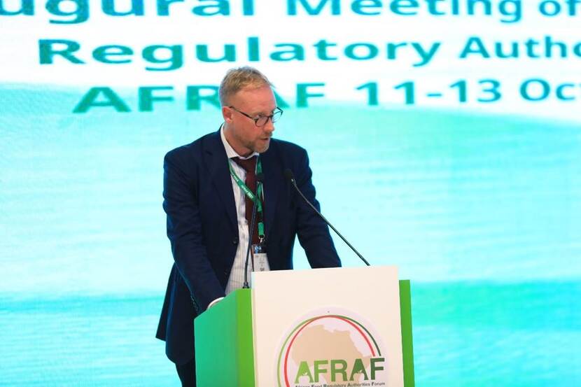 Melvin Spreij at the inaugural meeting of the African Food Regulatory Authorities Forum in Cairo