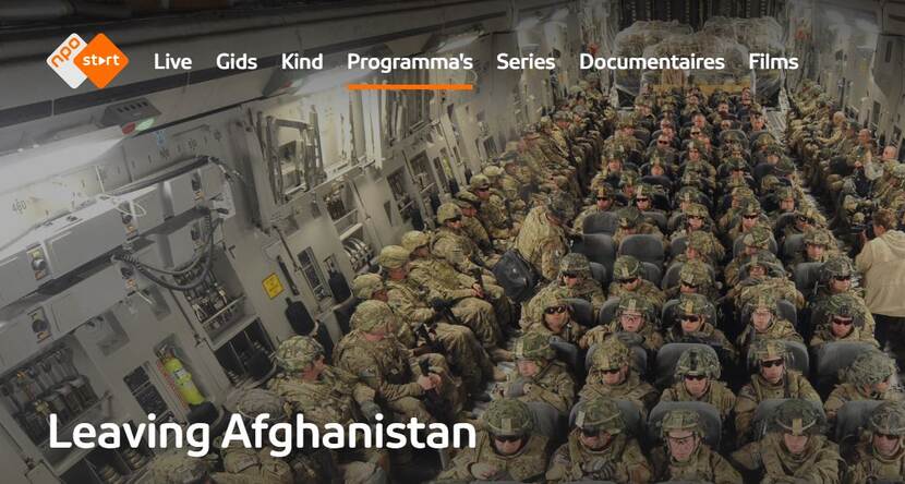Videostill van documentaire 'Leaving Afghanistan'