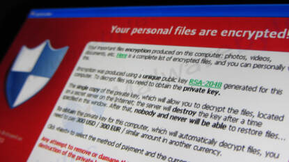 Cryptolocker ransomware by Christiaan Colen is licensed under CC BY-SA 2.0