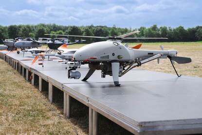 Drones op de Quick Response Drone Facility
