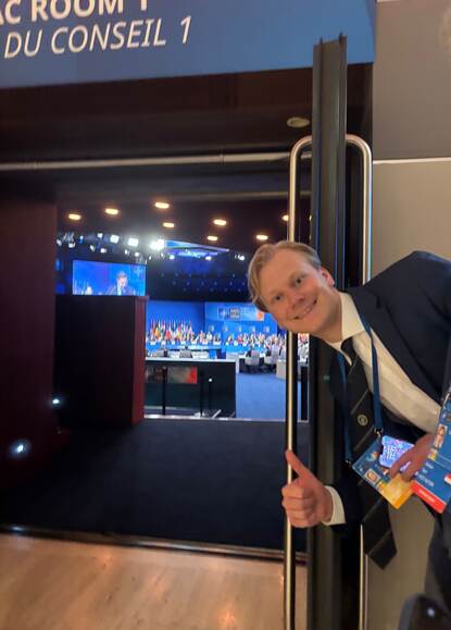 Jan-Michiel Jager op de NAVO-top