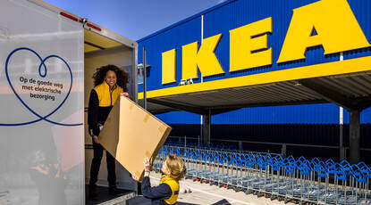 Elektrische bezorging door IKEA