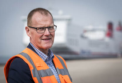 Marcel van der Vlugt, is als operations manager verantwoordelijk voor het reilen en zeilen op de havens en terminals van Stena Line aan de Noordzee