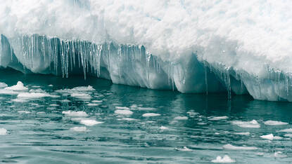 Smeltend ijs op Antarctica