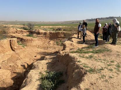 Heavily eroded land in the King-Talal-Dam catchment area