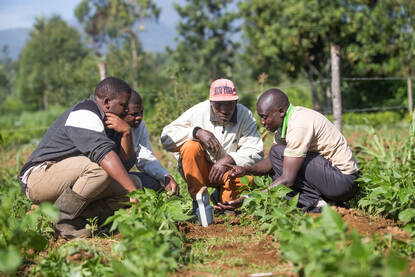 Gebruik bodemscanner in Kenia